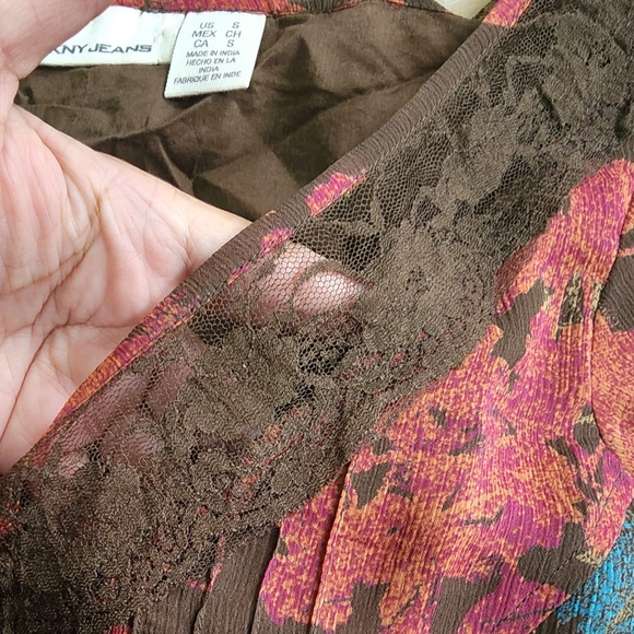 DKNY JEANS Women's  Floral Dress Size S - Picture 5 of 9